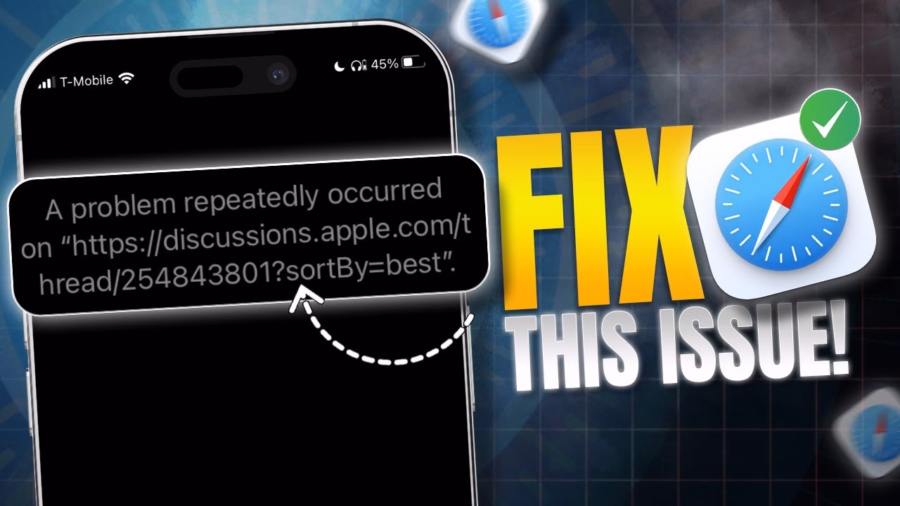 How to fix a problem repeatedly occurred error on iPhone?