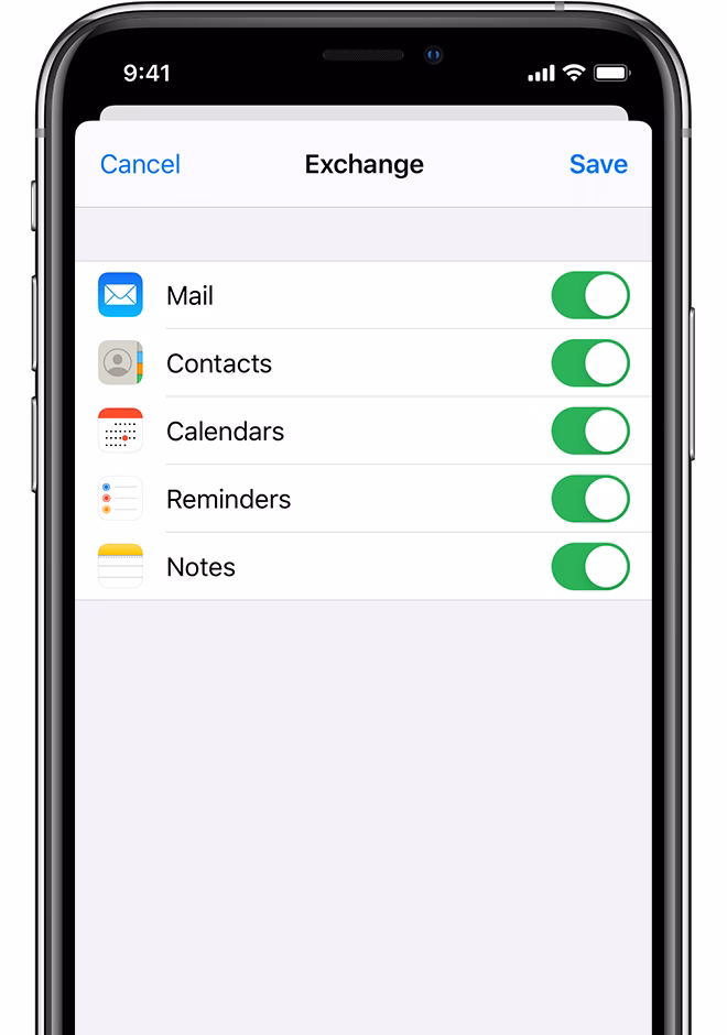 How do I connect my iOS device to ActiveSync?