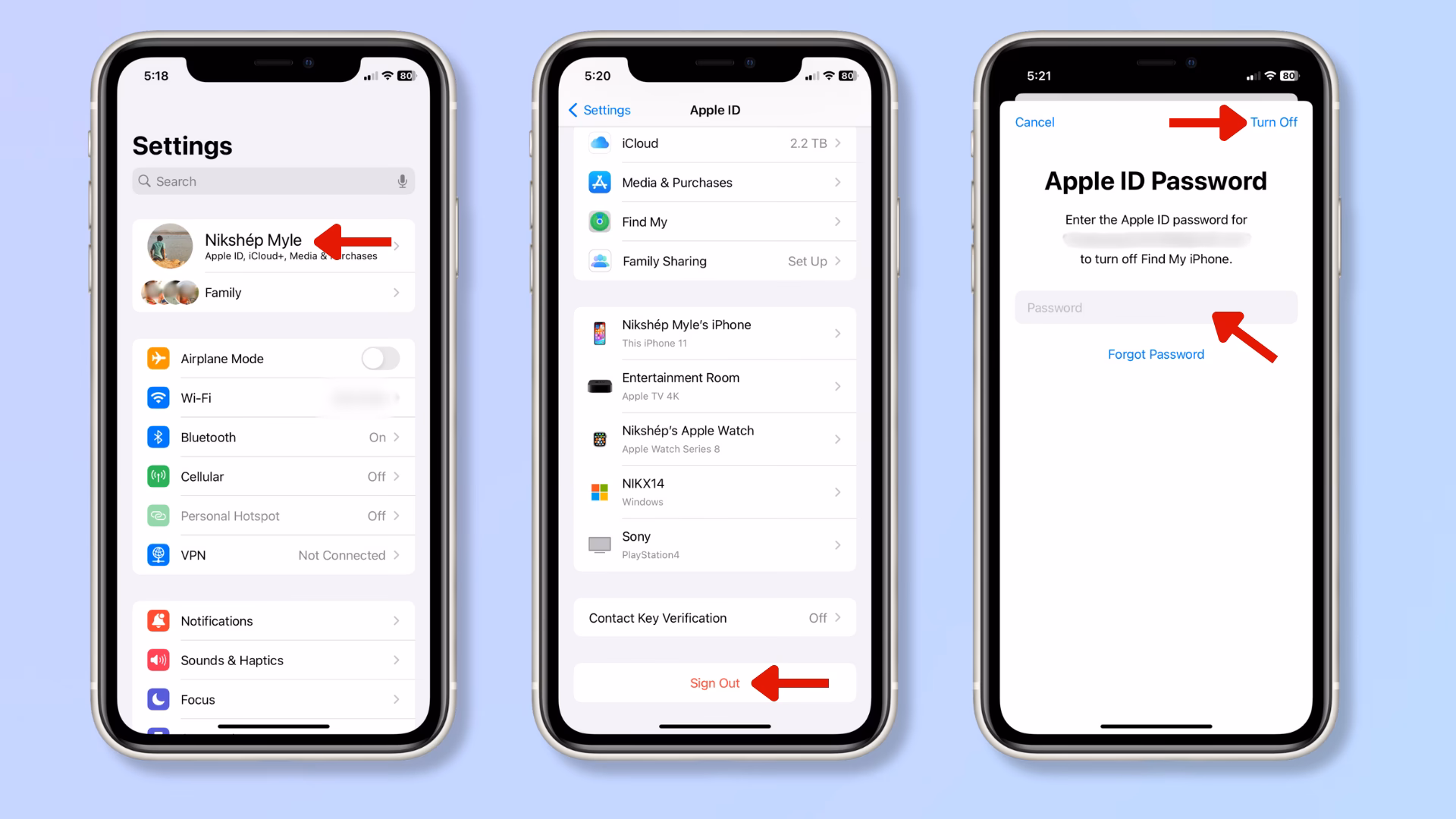 How do I add a new Apple account?