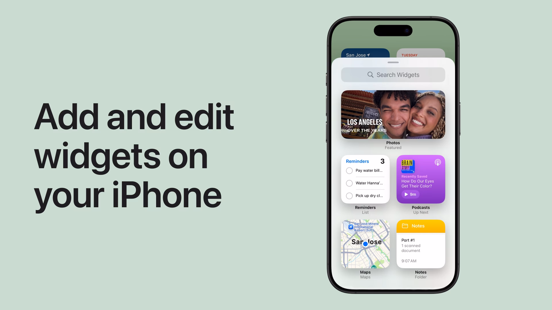 How do I add a widget to my home screen?