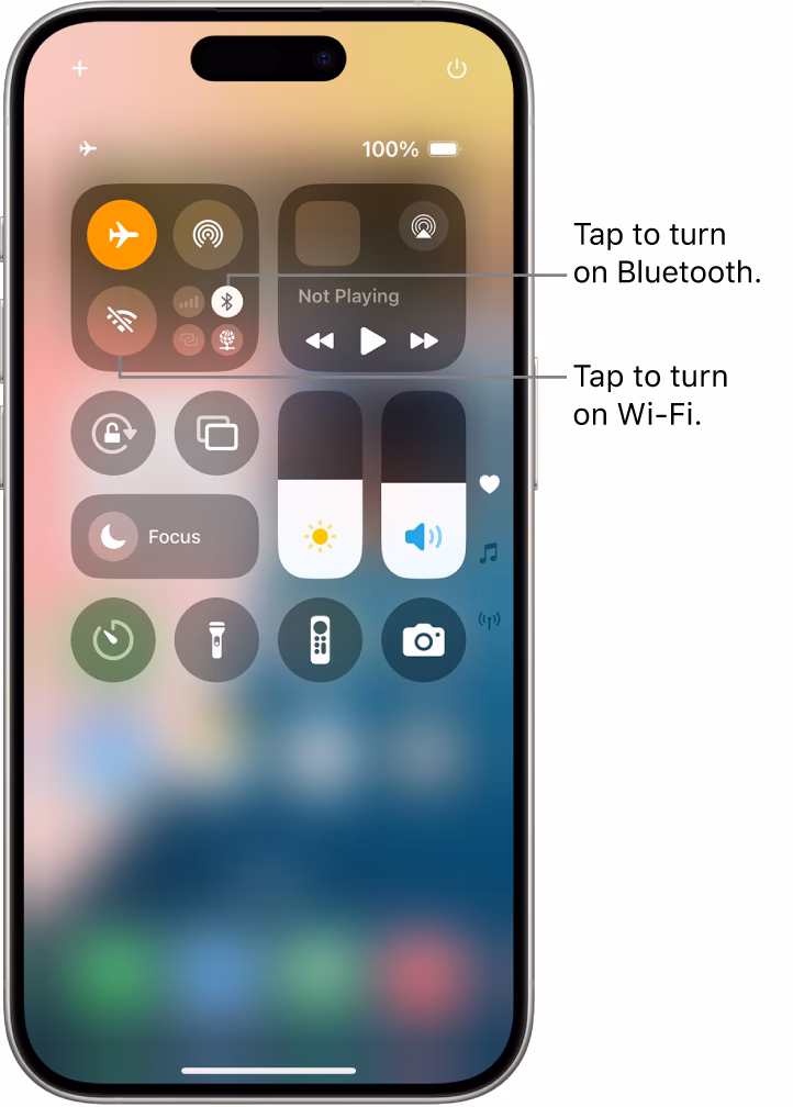 How do I Turn Off airplane mode on my iPhone?
