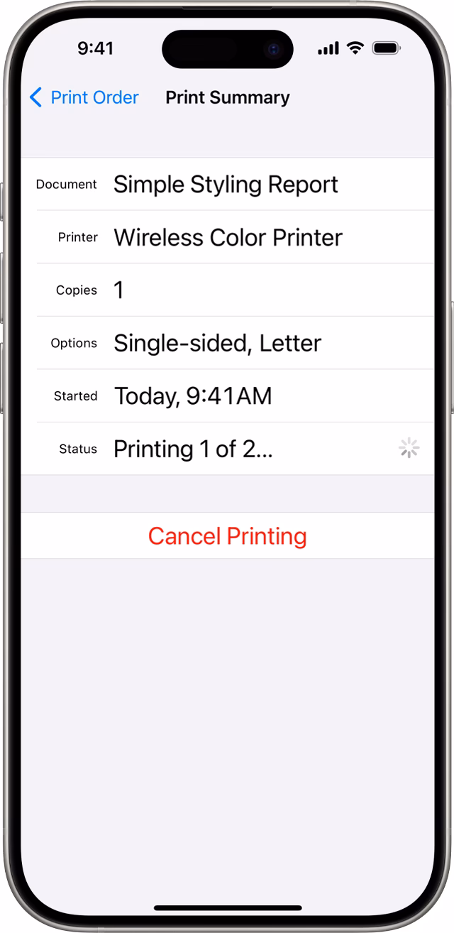 Do all apps support AirPrint?
