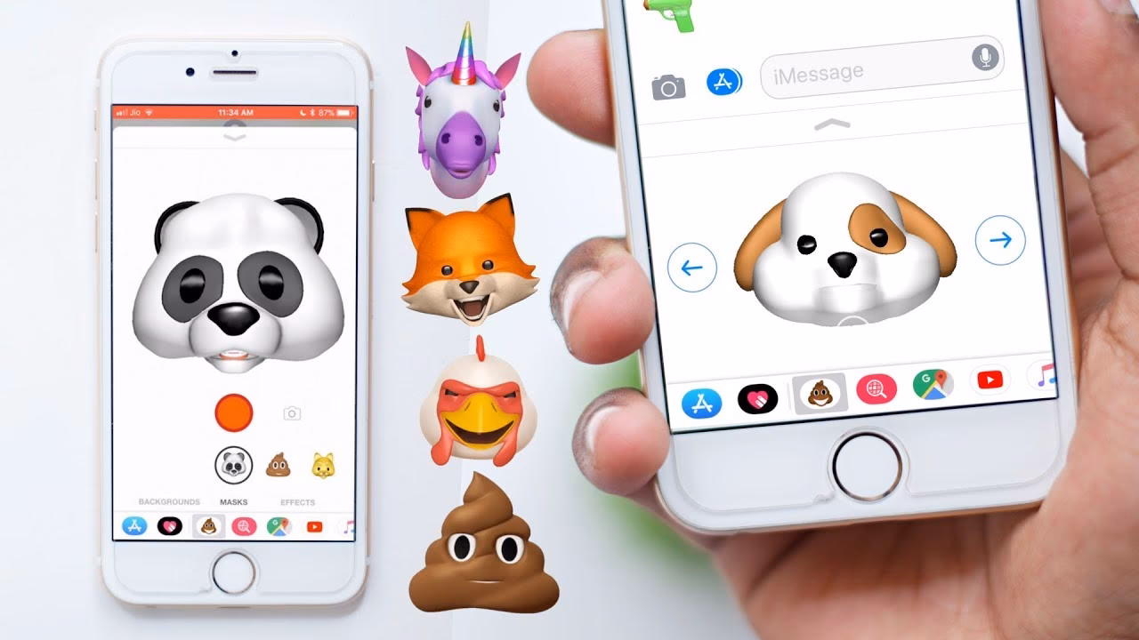 How do I Animoji a message on my iPhone X?