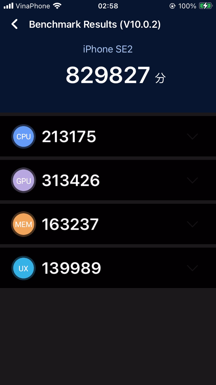 What is the AnTuTu score for Apple iPhone SE 2022 (iPhone SE 3)?