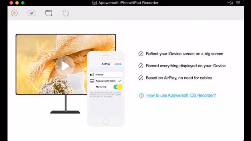How to stream and record iPhone/iPad screen along with audio?