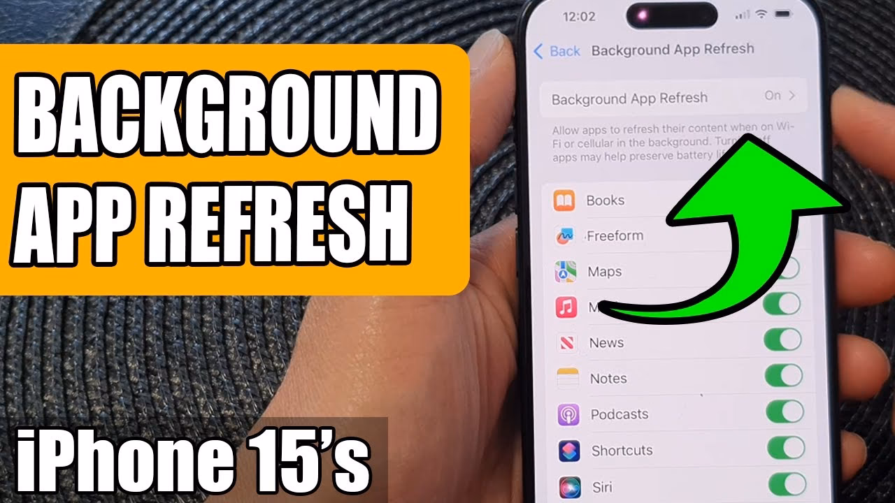 What is background app refresh on an iPhone?