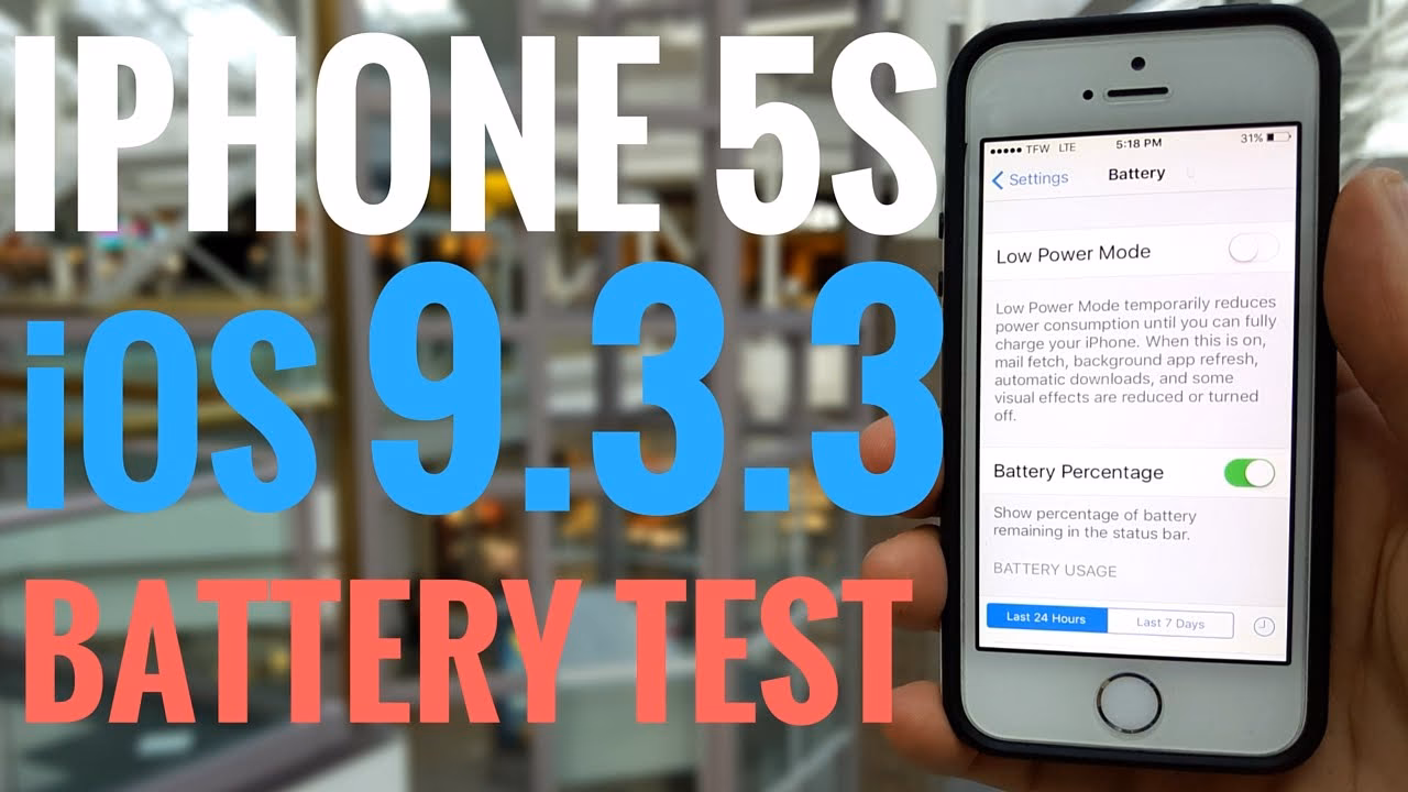 How to check battery life in iPhone 5S?