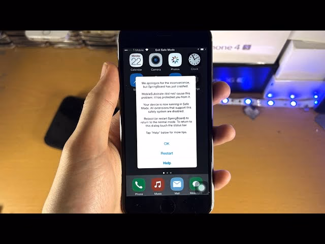 Why is my iPhone in safe mode?