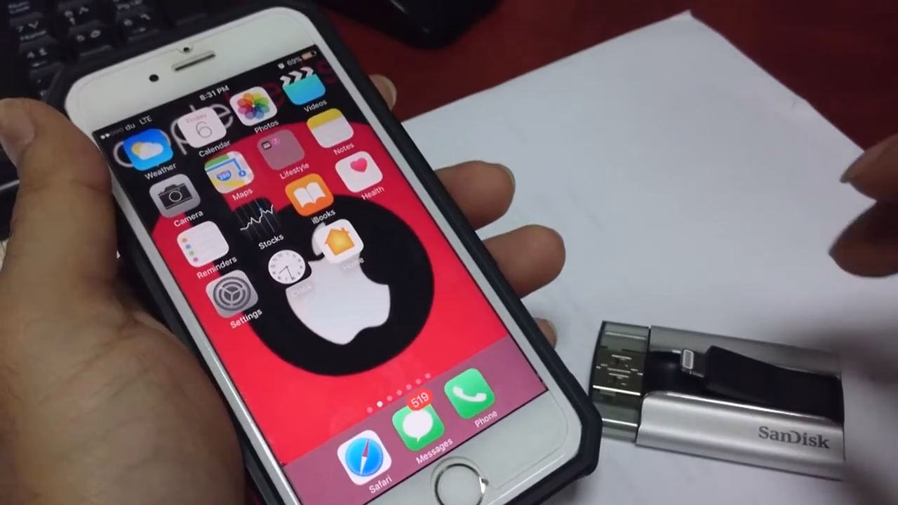 How to connect iPhone to external storage?