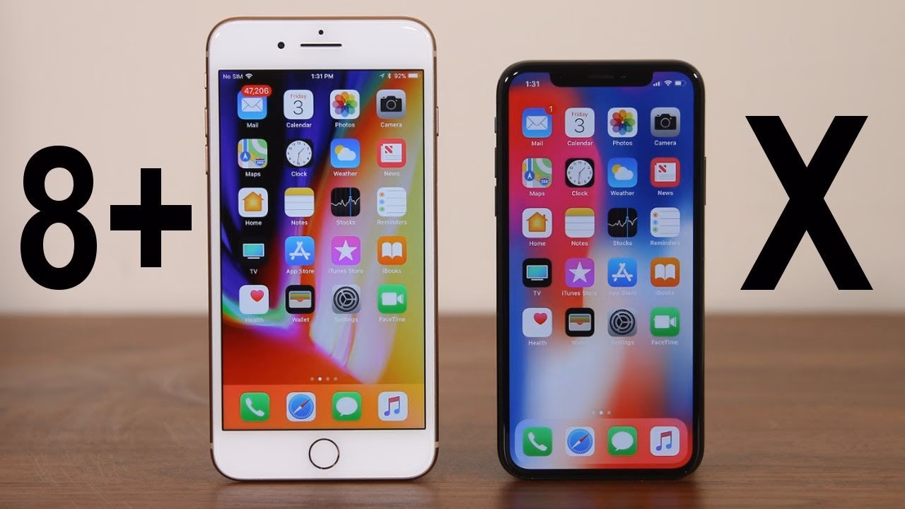 What is the difference between iPhone X and iPhone 8 Plus?