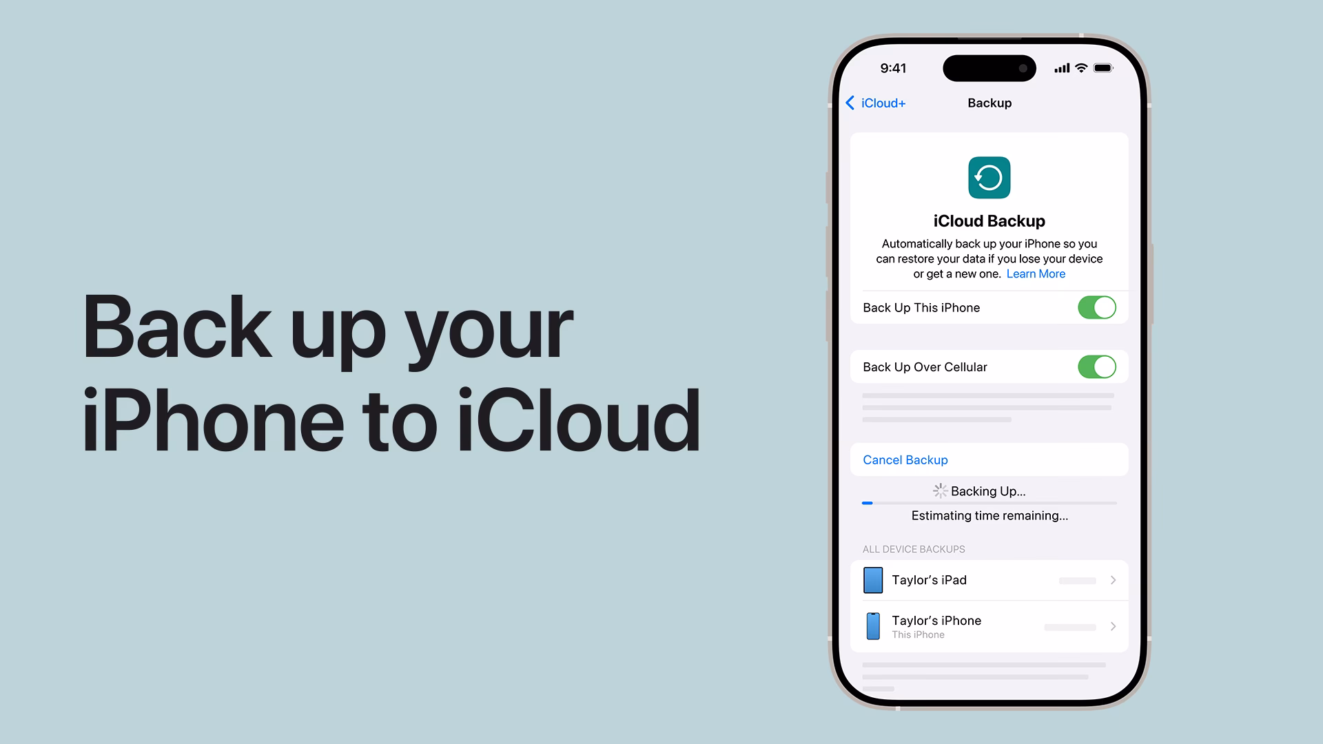 How to backup iPhone to iCloud?