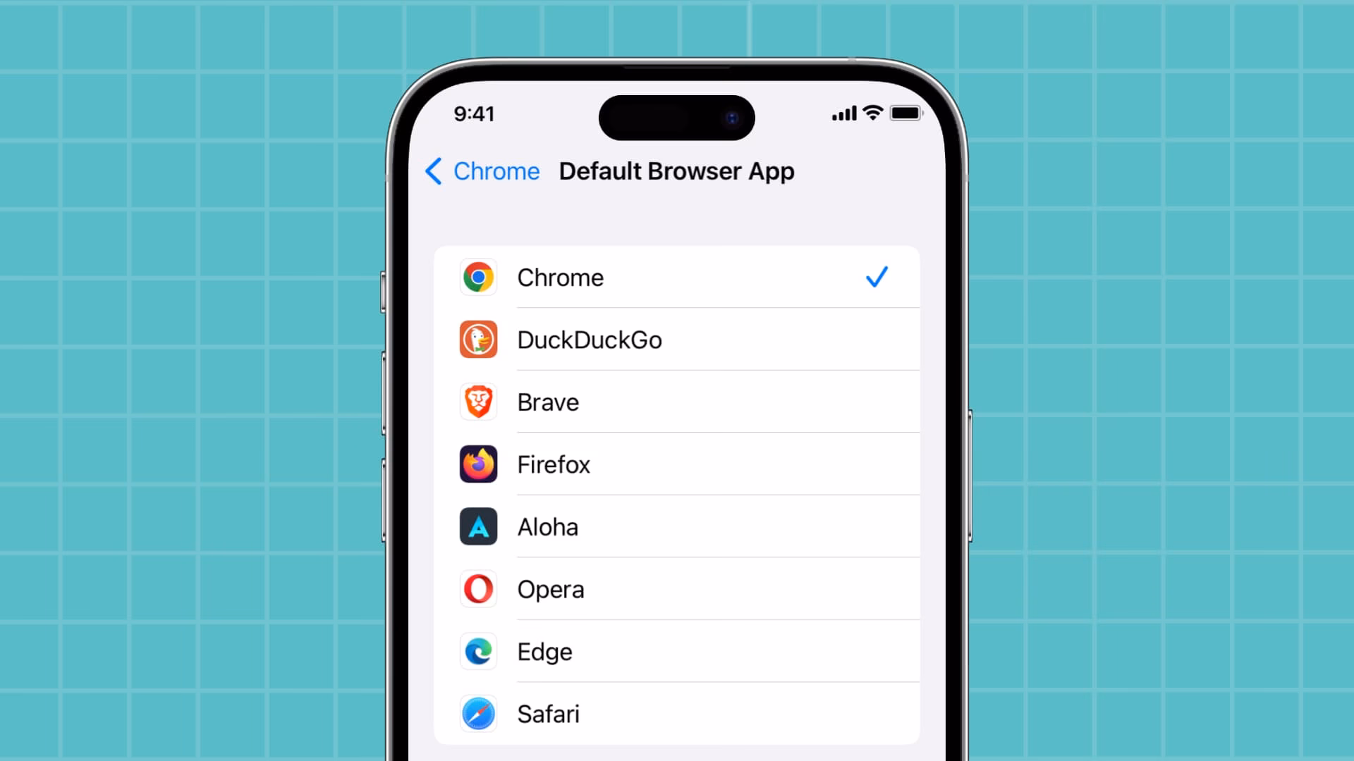 How to change default browser on iPhone?