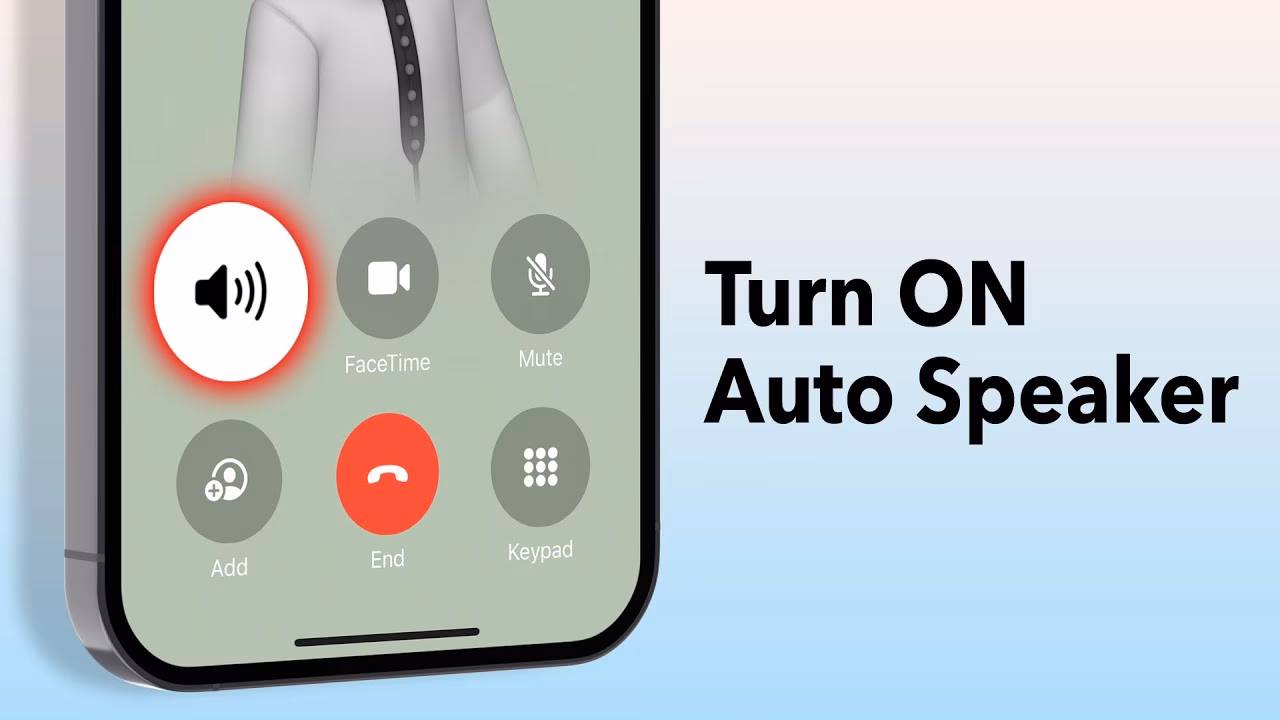 How do I set up a speakerphone on my iPhone?
