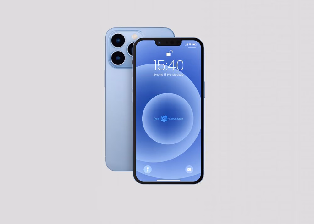 Are there any free mockup templates for the iPhone?