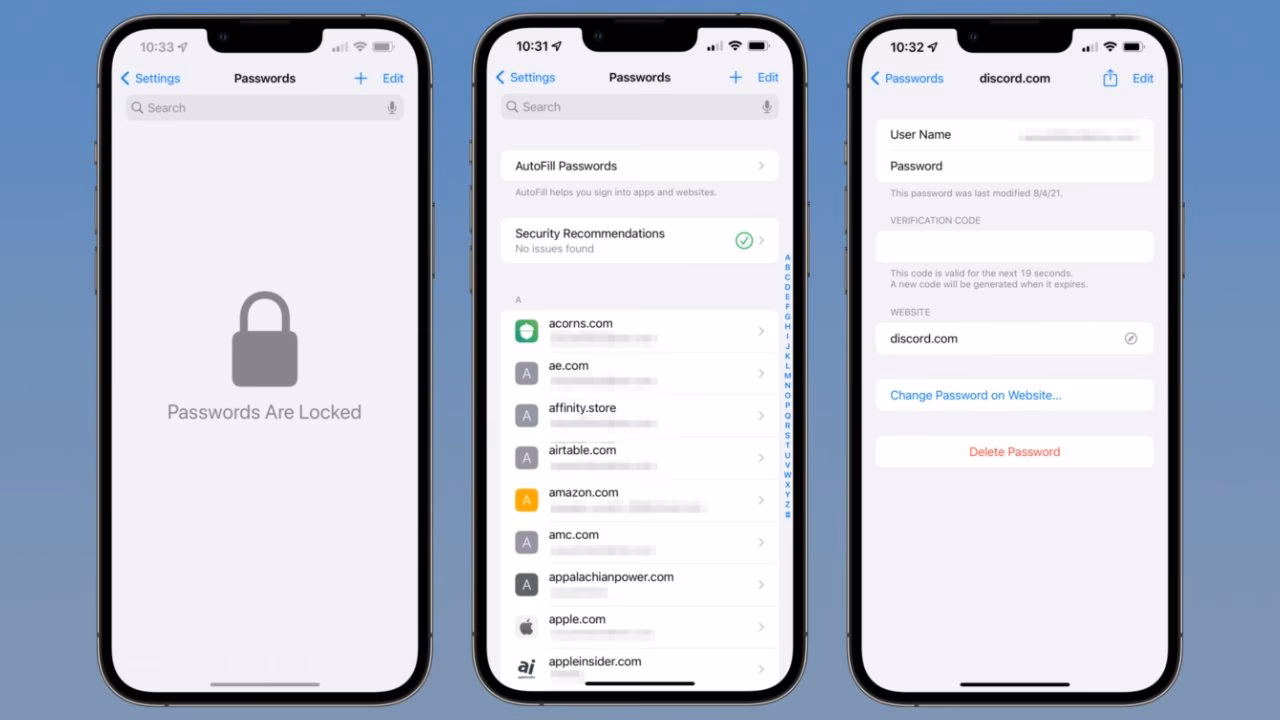 How do I add passwords to Apple's hidden password manager?
