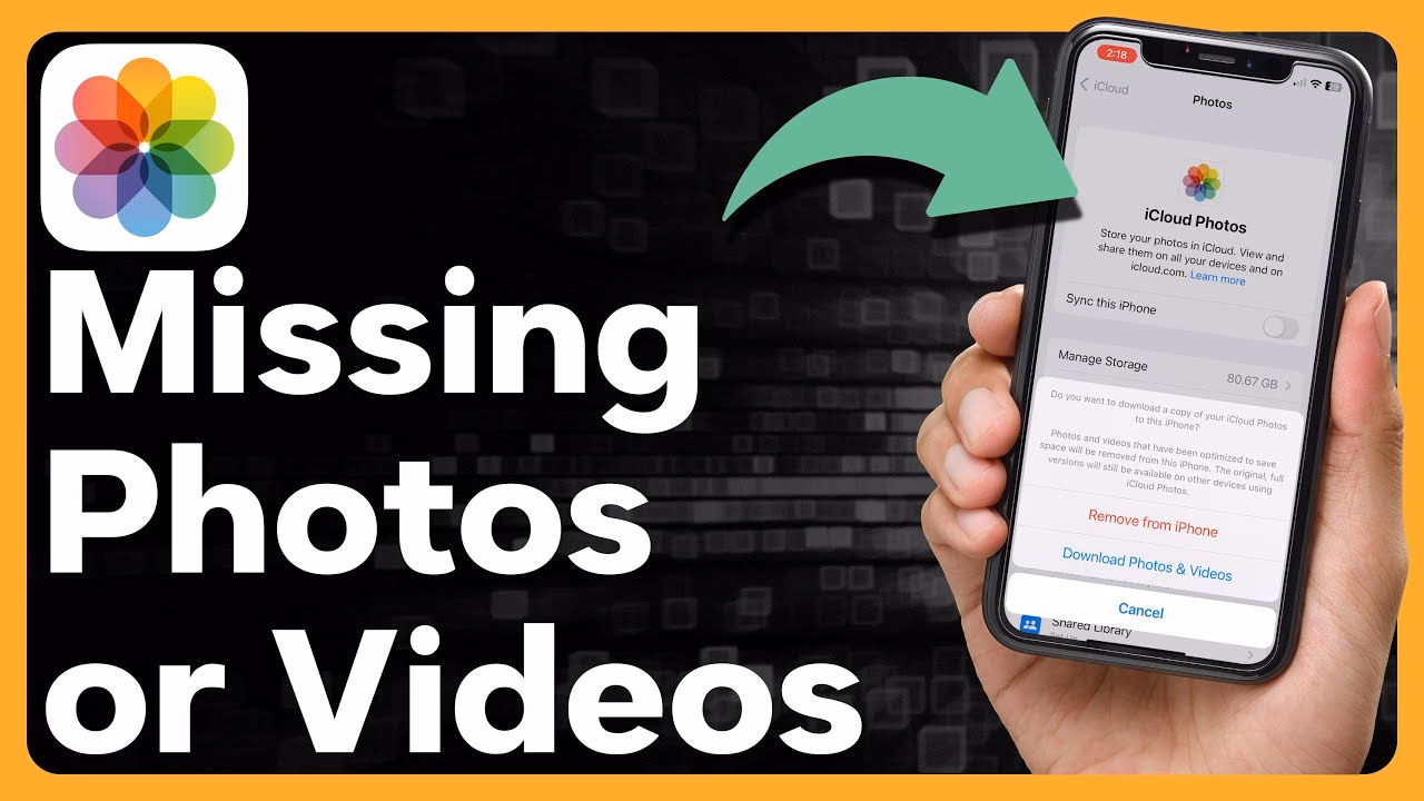 How do I know if my iPhone photos have been deleted?