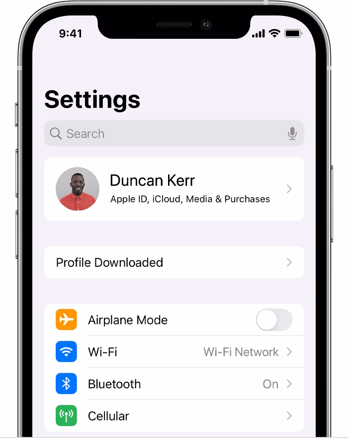 How do I find iOS settings on my iPhone?