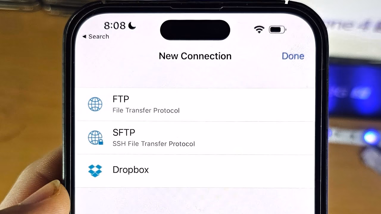 Can I access FTP from my iPhone?