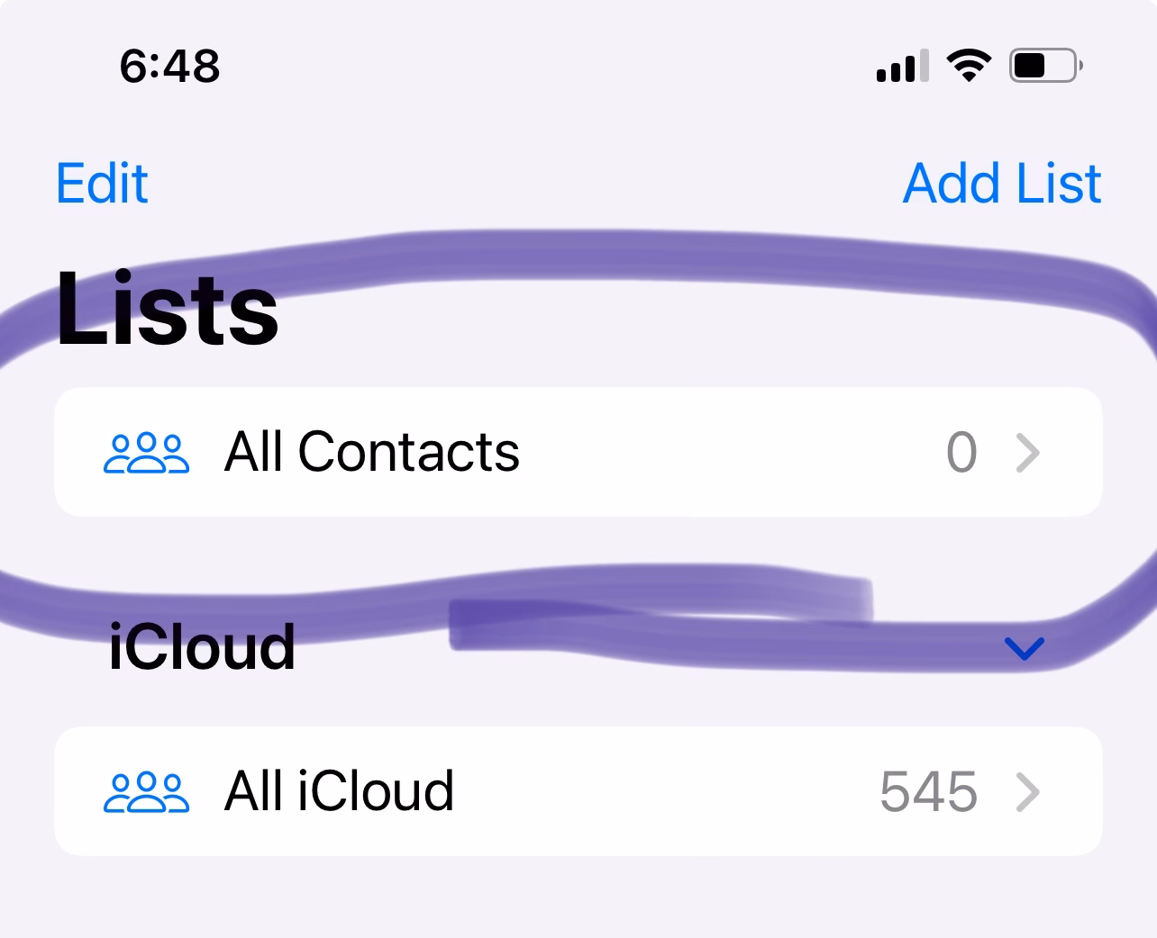 How to restore contacts on iPhone?