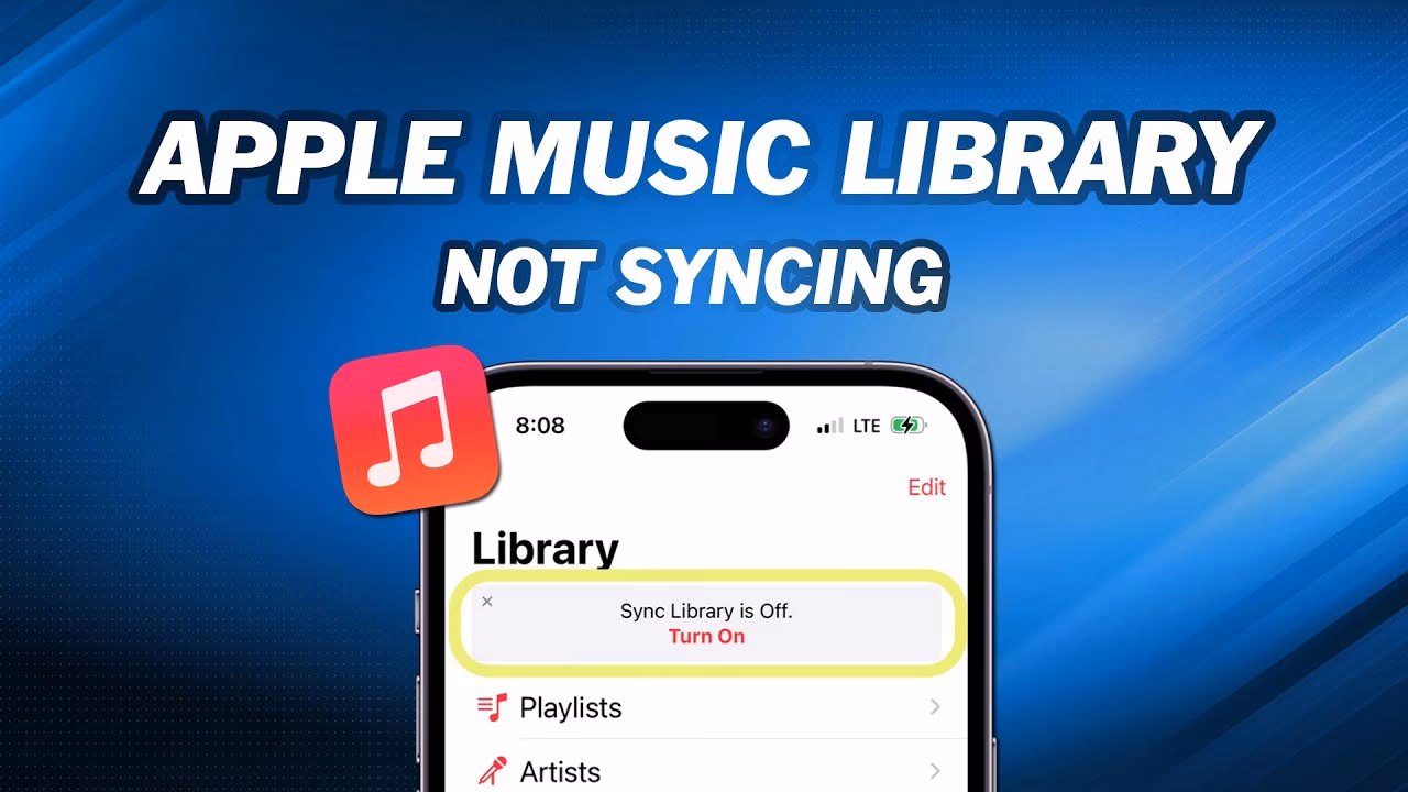 Why is my Apple Music Library not syncing?