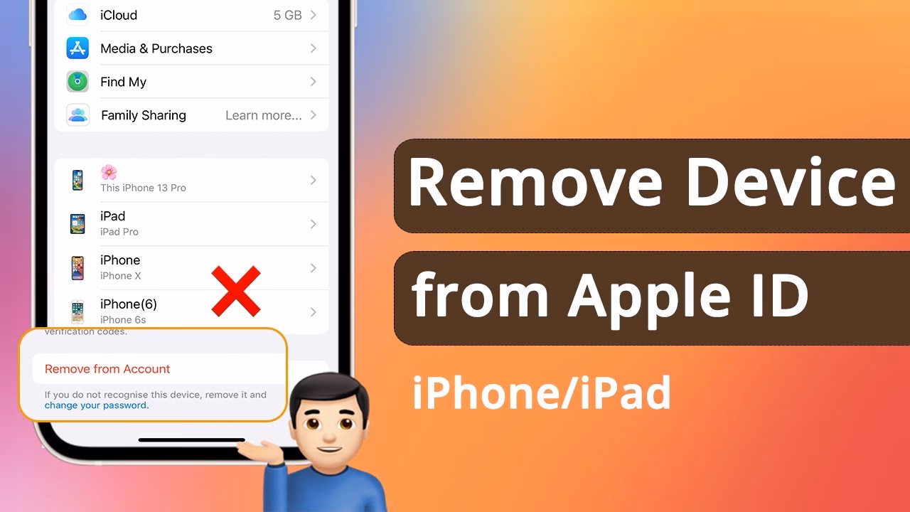 How do I remove a device from Find my iPhone?