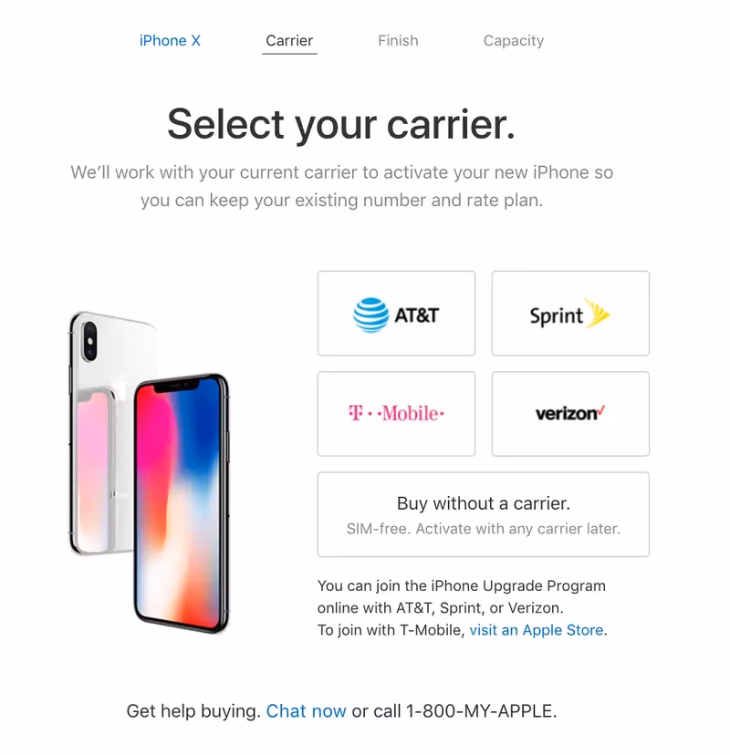 Can I buy an iPhone without a carrier?