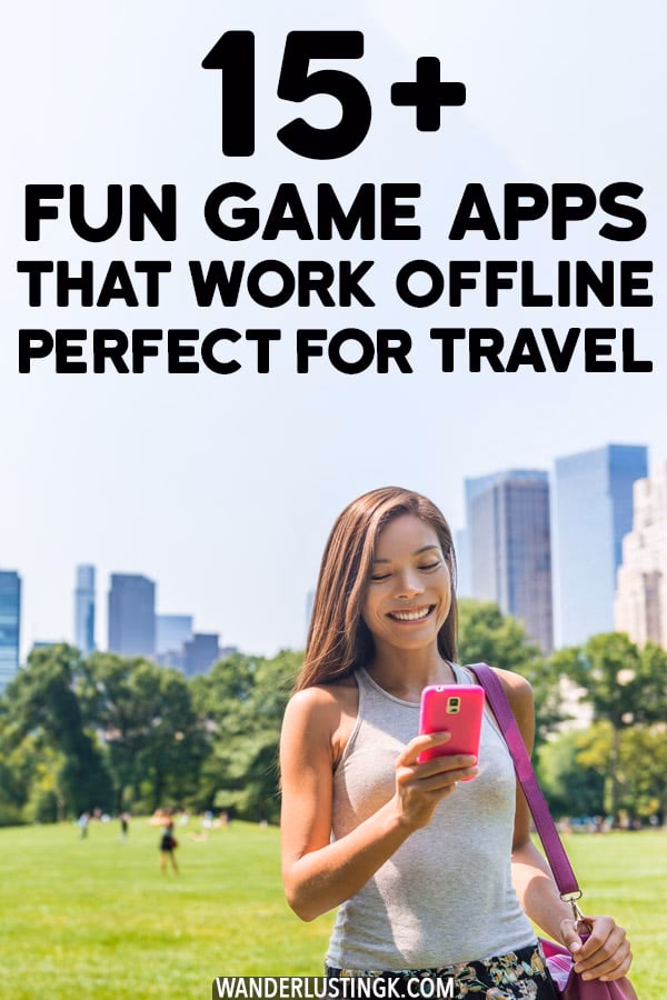 What are the best mobile games for a long flight?