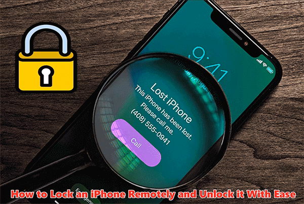 How do I lock my child's iPhone remotely?