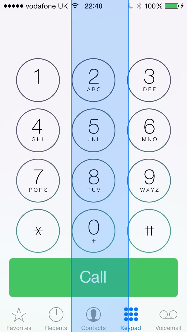 Why is my iPhone screen blue?