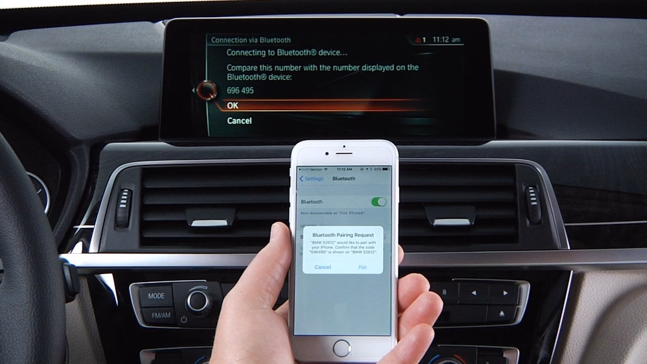 How does Bluetooth work on a BMW iDrive 7?