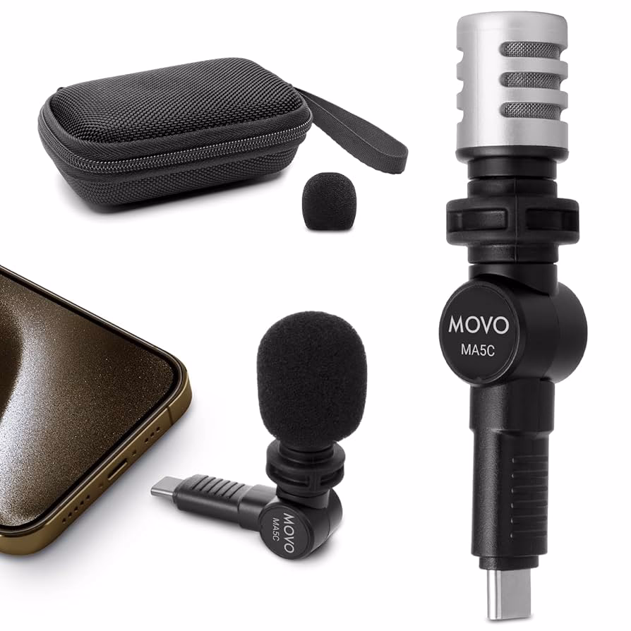 How do I connect my boom mic to my iPhone ®?