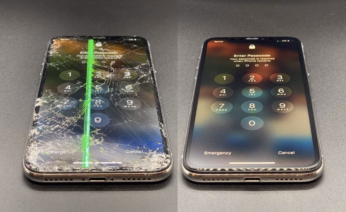 How do you fix a cracked iPhone screen?
