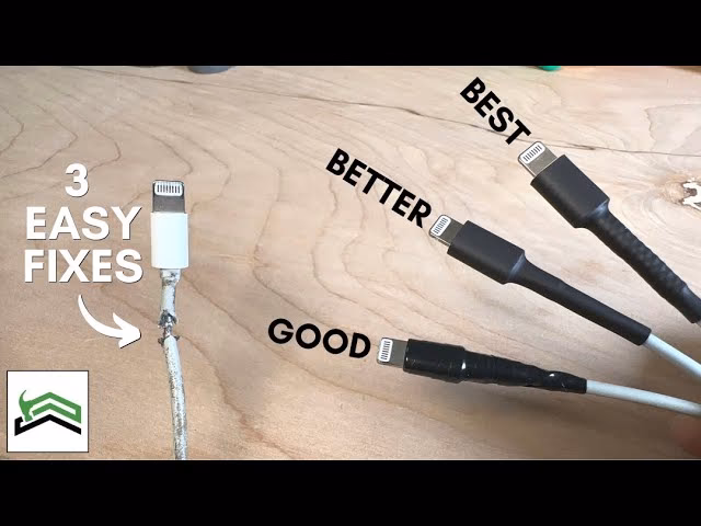 How do you fix a broken charger cable?
