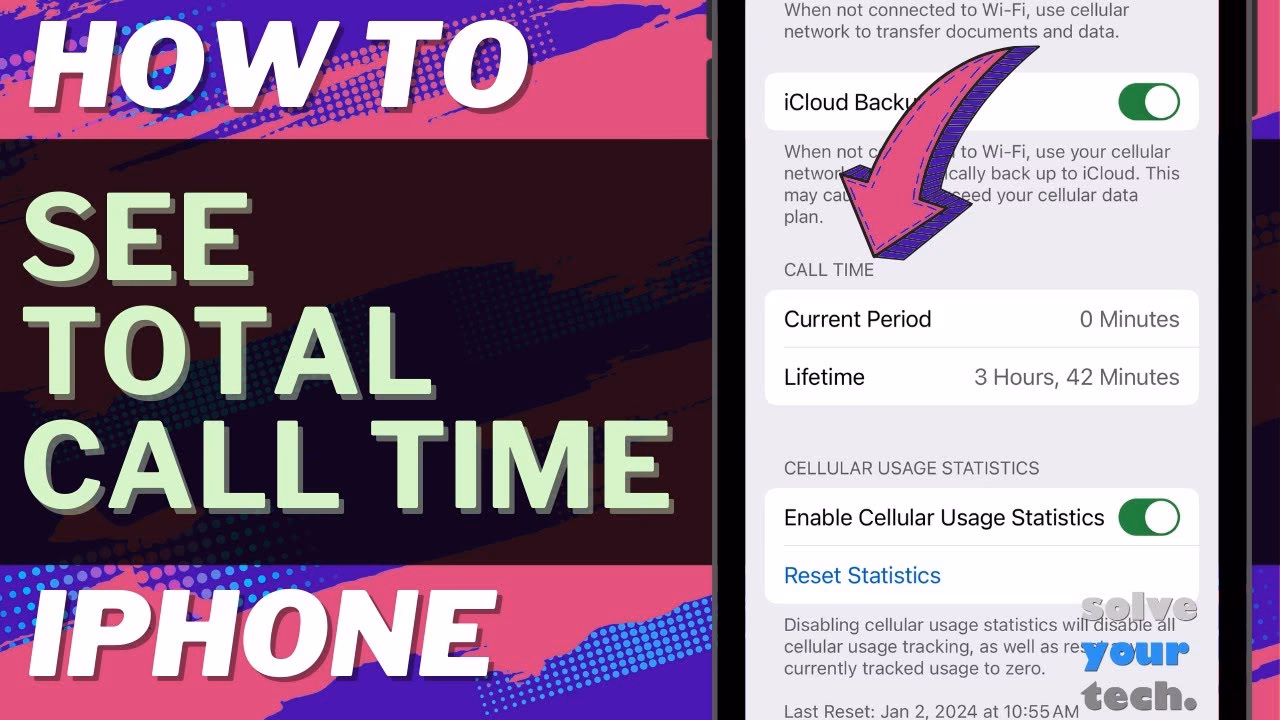 What is call time on iPhone?