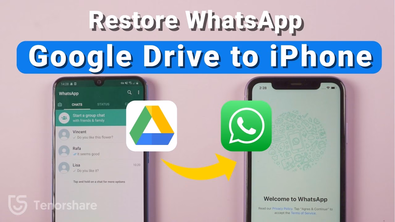 How to restore WhatsApp chats on iPhone from Google Drive?