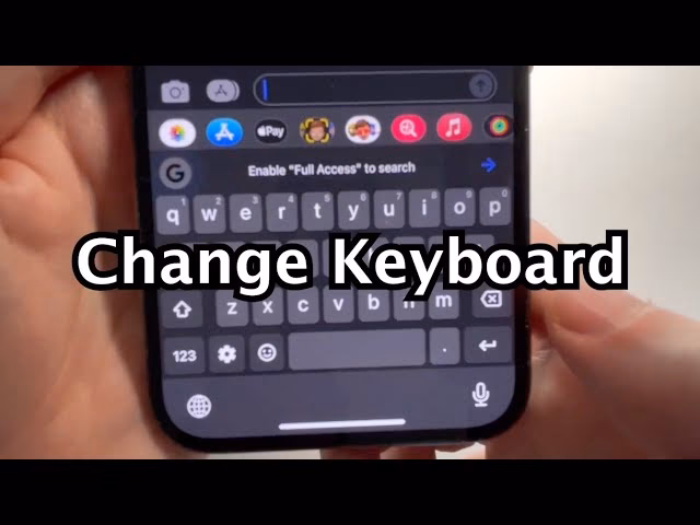 How do I change the keyboard on my iPhone?