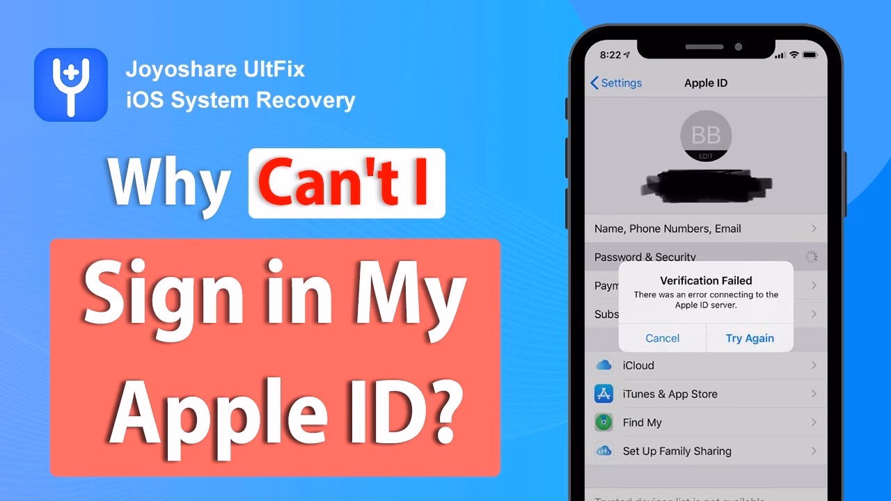 How do I log in with a different Apple ID?
