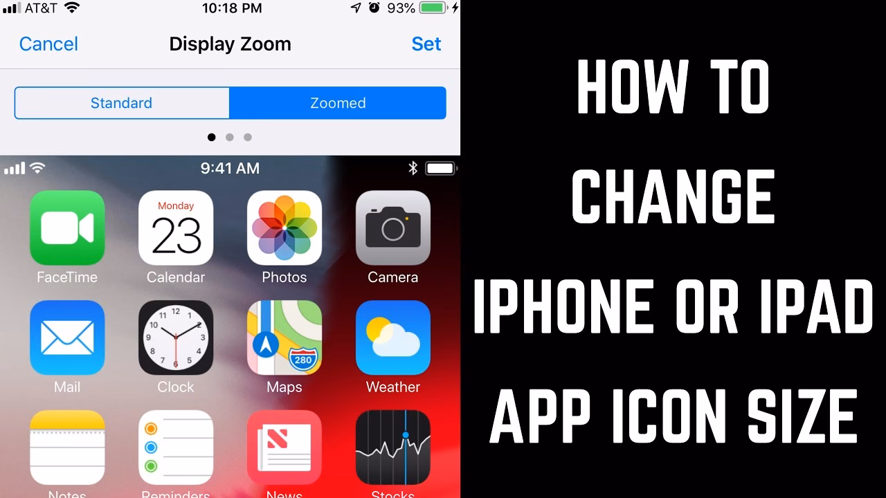 How to resize app icons?