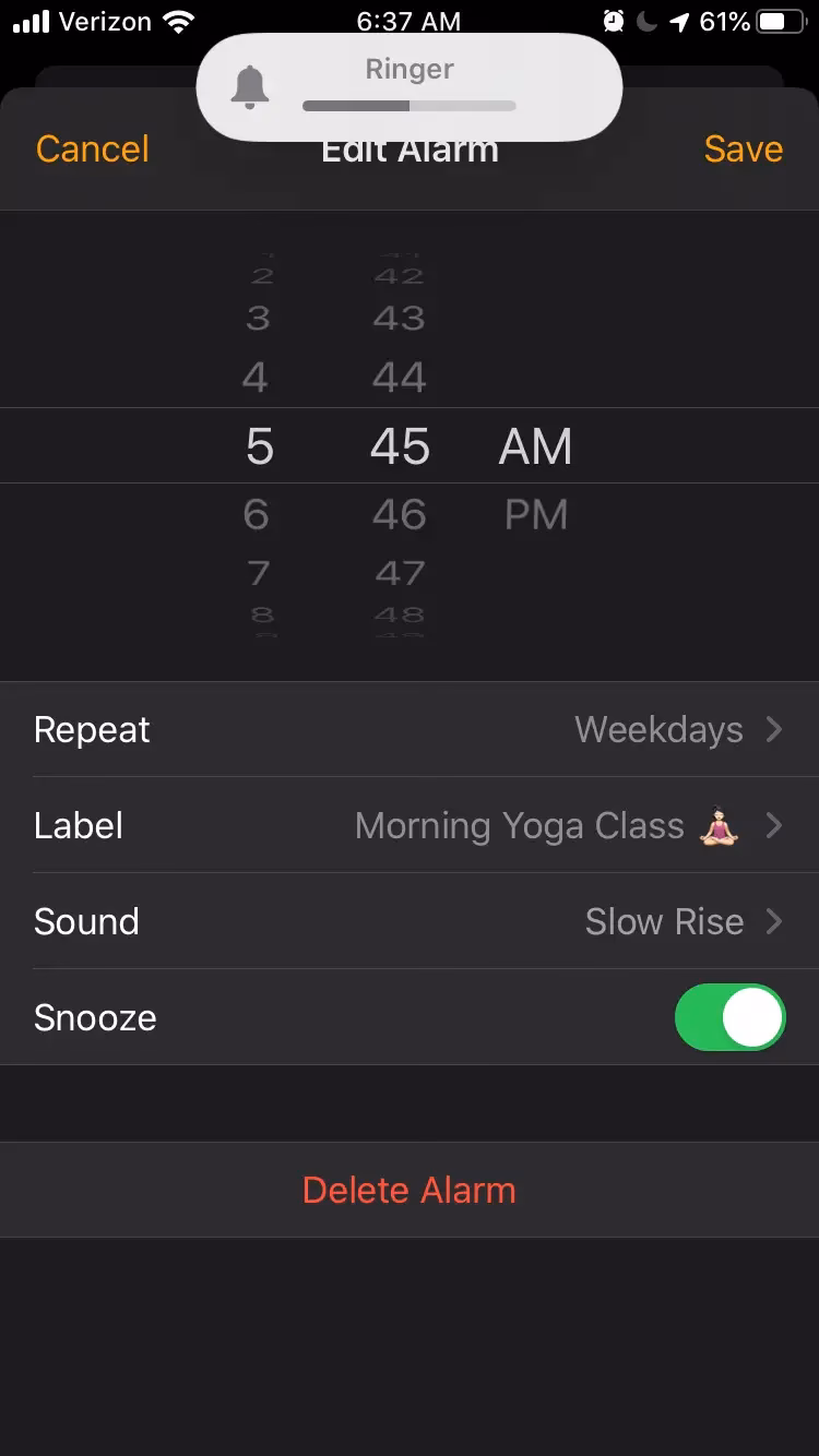 How to change alarm volume on iPhone 14 series?
