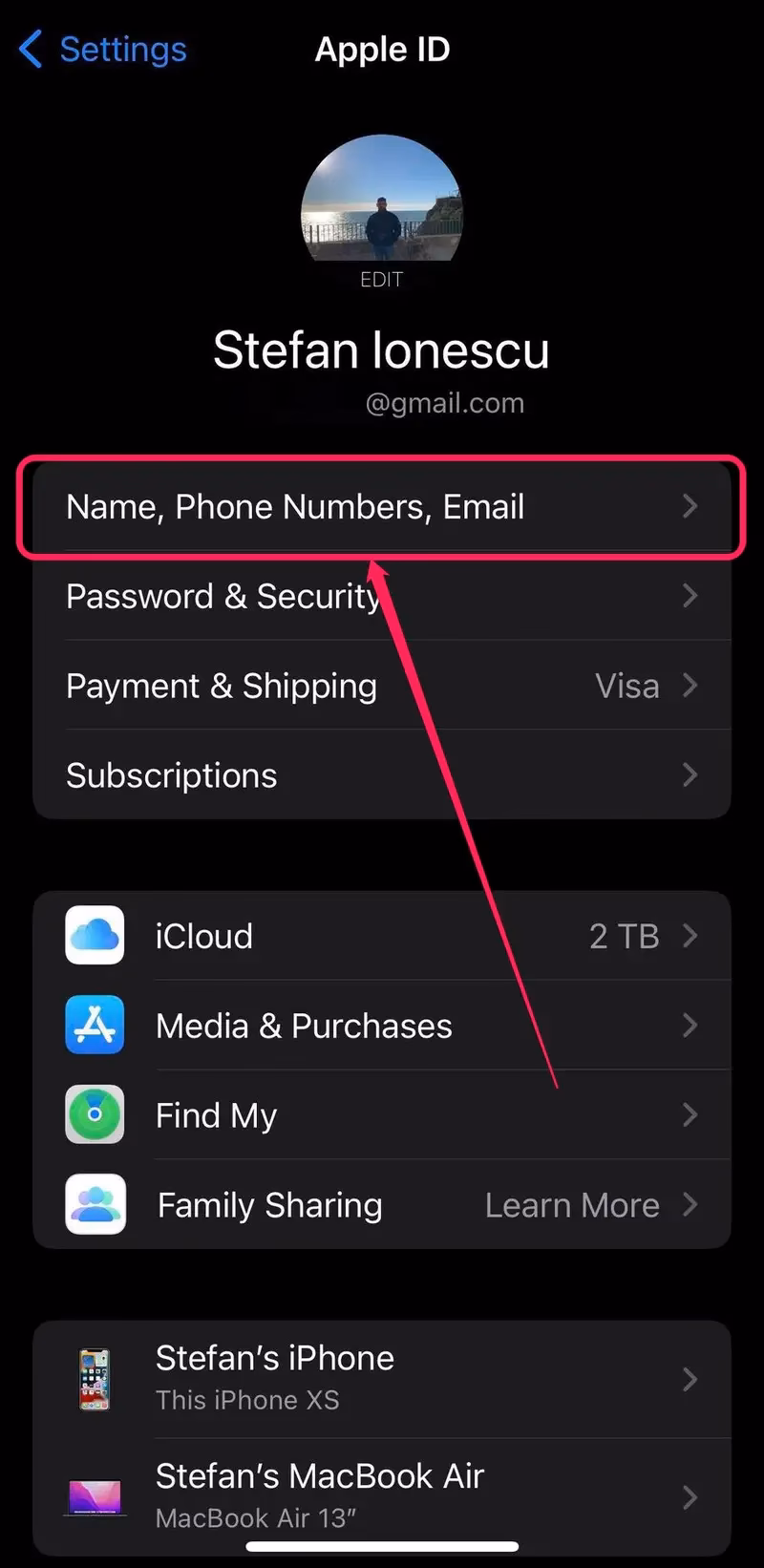 How do I change the name of my iPhone?