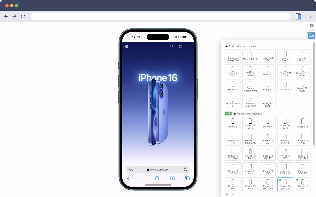 How to simulate a mobile device on Google Chrome?