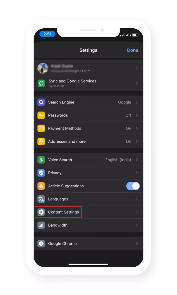 How do I disable chrome notifications?