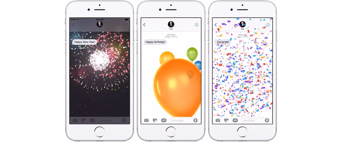 How to send confetti on iPhone?