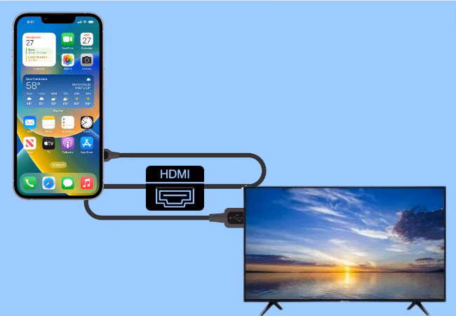 How do I Mirror my iPhone to a smart TV?