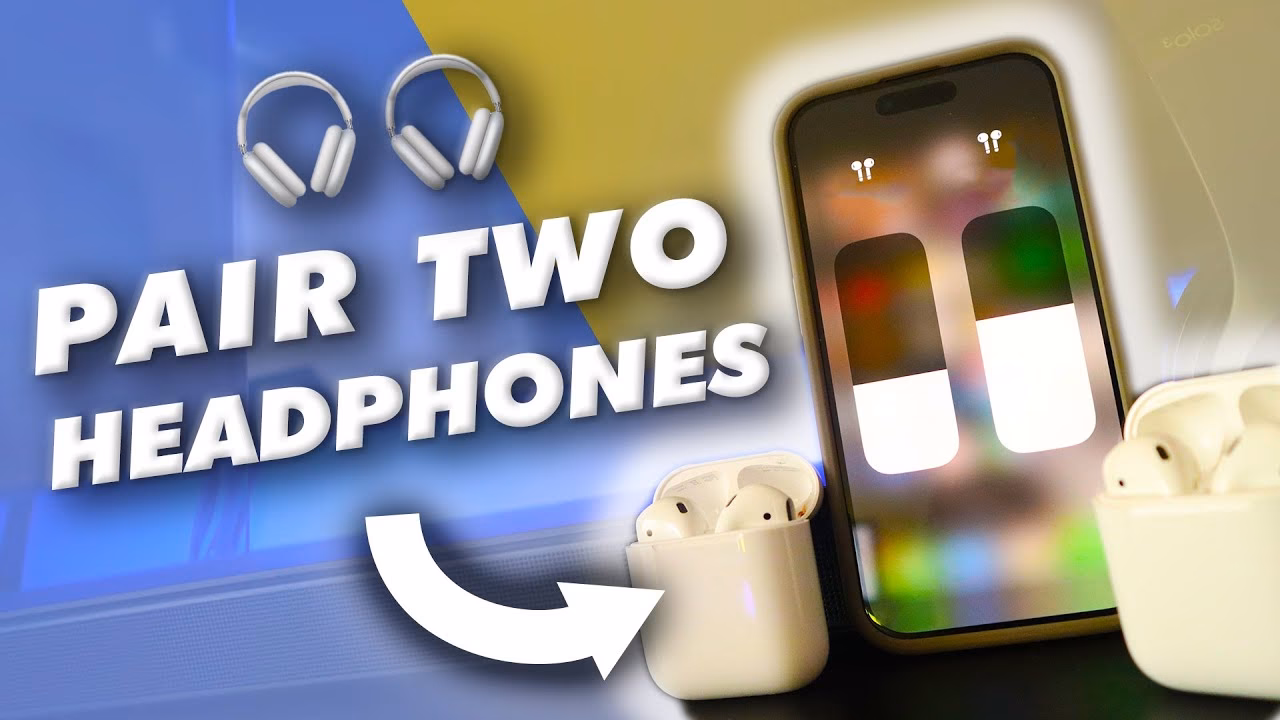 How do I connect two Bluetooth headphones to my iPhone?