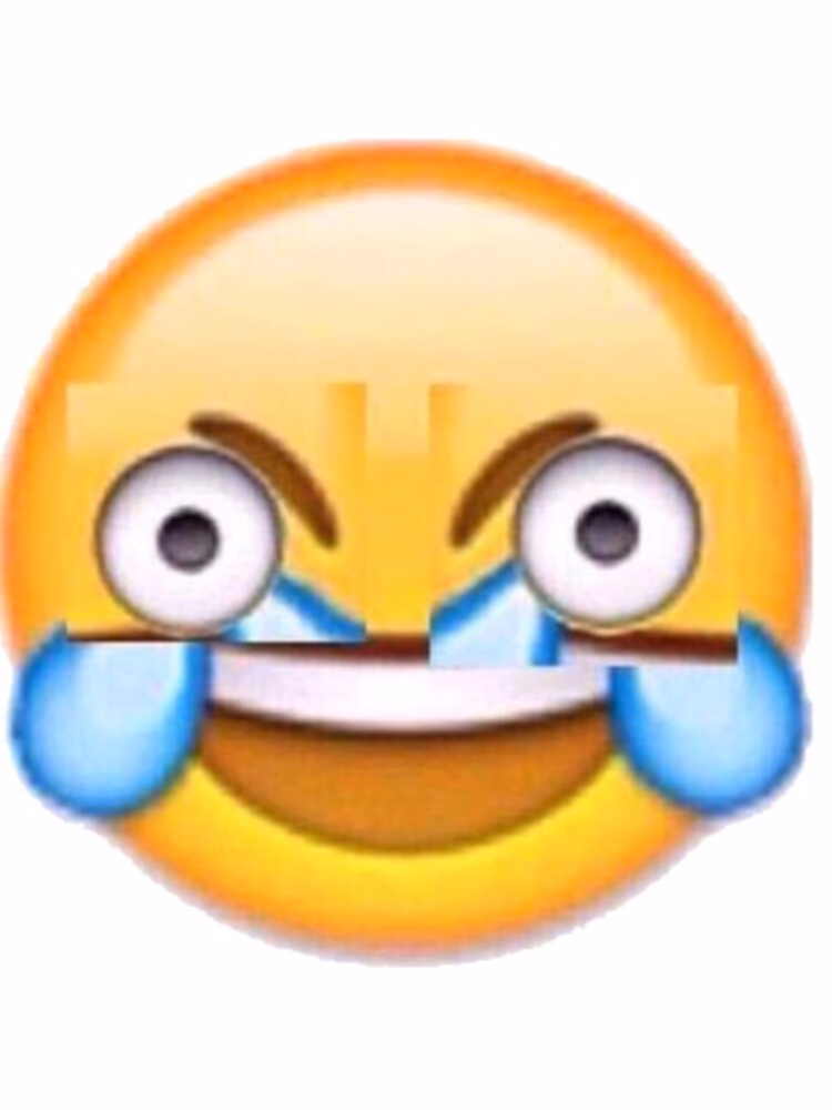 What is a crying laughing emoji?