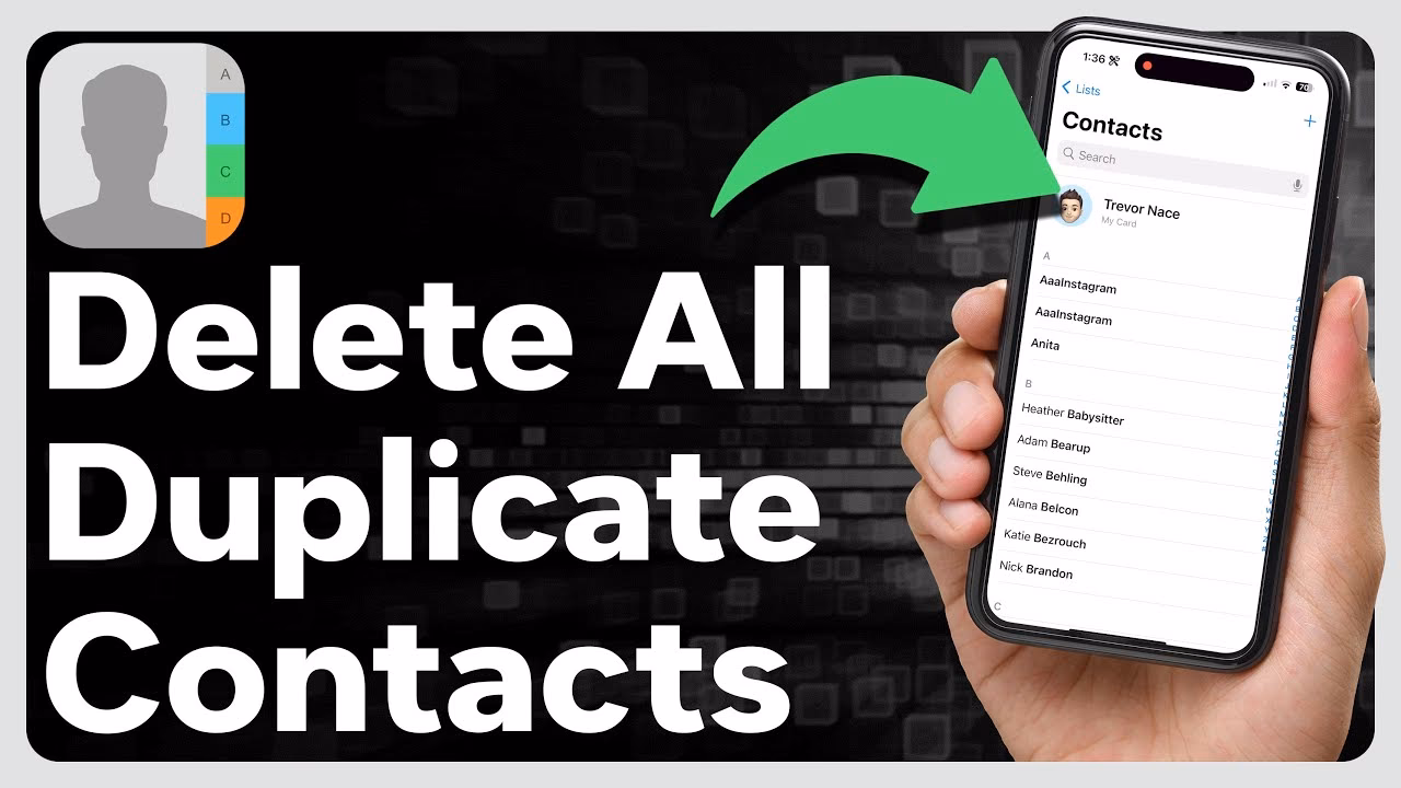 How to merge duplicate contacts on iPhone?