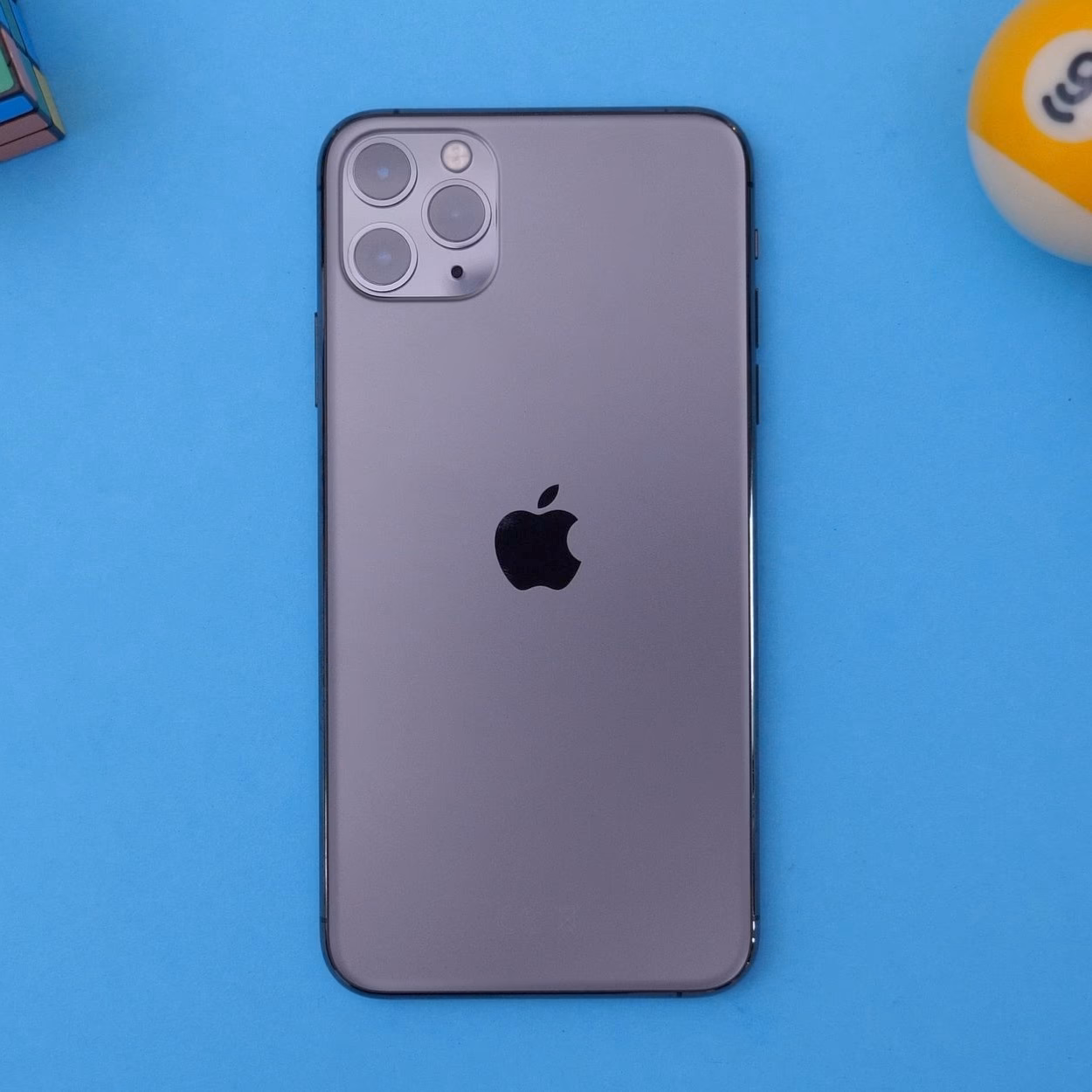 Where is the Apple logo on my iPhone 11 Pro Max?