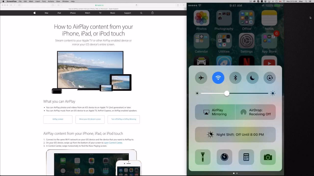 Where is airplay on iPhone 5S?