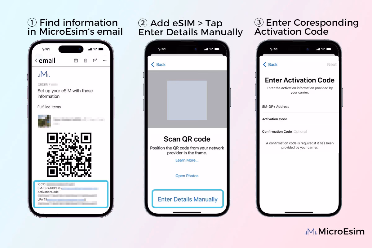 How do I activate eSIM on Apple iOS?